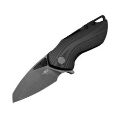 Couteau Bestech Riverstone Lame Acier 154CM Manche G10 Noir Liner Lock BTKL03C