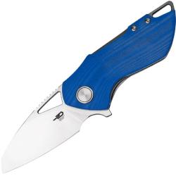 Couteau Bestech Riverstone Lame Acier 154CM Manche G10 Bleu Liner Lock BTKL03B