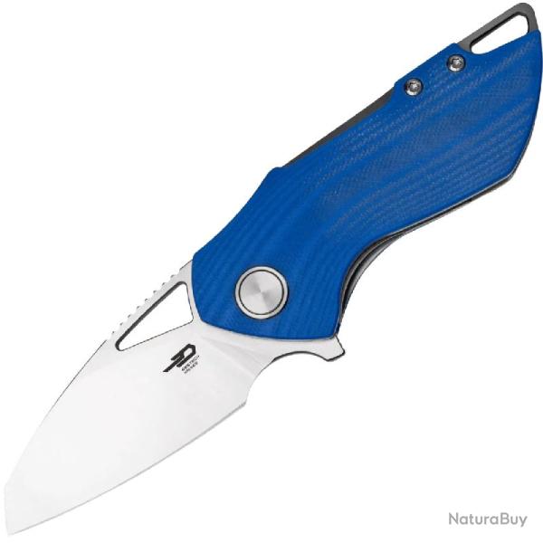 Couteau Bestech Riverstone Lame Acier 154CM Manche G10 Bleu Liner Lock BTKL03B
