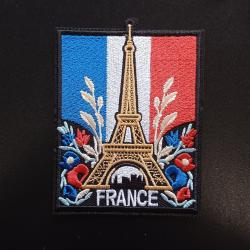 Patch France tour Eiffel Paris thermocollant Livraison offerte lettre verte
