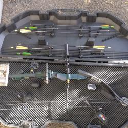 Magnifique ensemble Arc PSE + Malette PLANO + nombreux accessoires