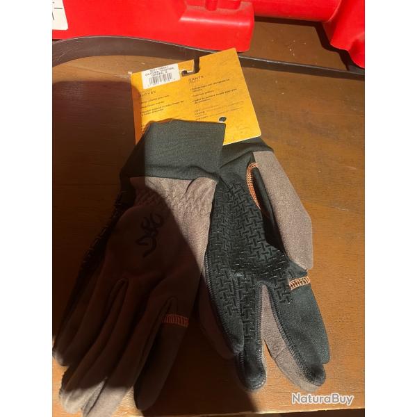 Gants marron browning