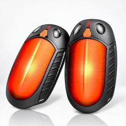 Chauffe-mains rechargeables lot de 2 2000 mAh &eacute;lectriques et portables P&ecirc;che Chasse Camping Outdoor