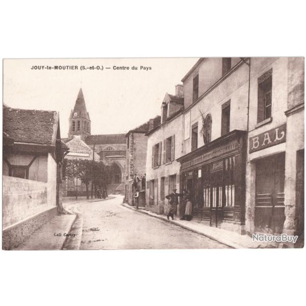 CPA DE JOUY-LE-MOUTIER - VAL D'OISE 95 - CENTRE DU PAYS - 1940