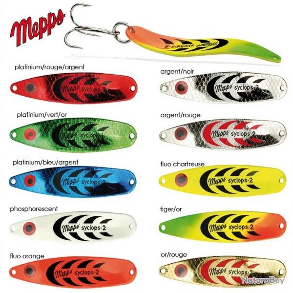 Cuiller ondulante MEPPS syclops n�1 phosphorescent
