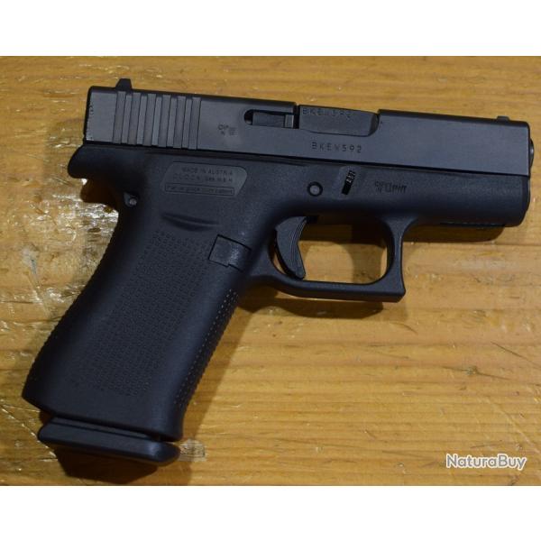 PISTOLET SEMI AUTOMATIQUE Glock 43 gen 3, cal 9x19, NEUF