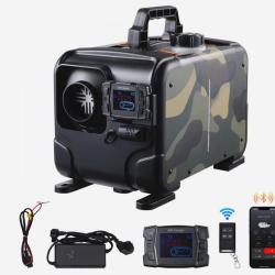 Chauffage Diesel 8KW 12/24V Contr&ocirc;le par App Bluetooth, T&eacute;l&eacute;commande et &Eacute;cran d'Affichage
