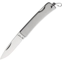 Couteau Katz Slim Line Lame Acier Inoxydable Manche Acier Inoxydable Lockback KZPSS50 Japon