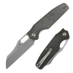 Couteau Pliant Tenable Knives Tuckamore Lame Acier Nitro-V Manche Micarta Vert Liner Lock B1052A1
