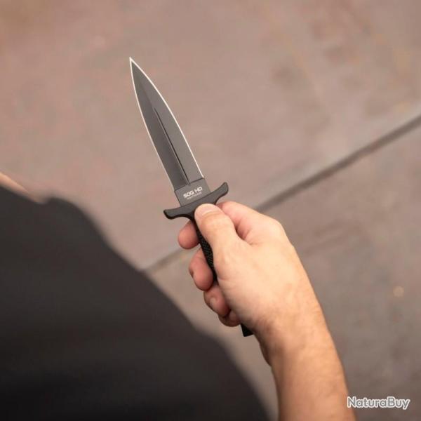 Couteau Fixe SOG Nightshade Lame Acier 420 Manche GRN Noir �tui Nylon SOG17440243
