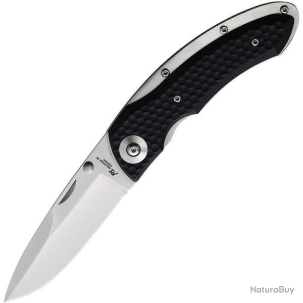 Couteau Katz PH-35 Lame Acier 9Cr18MoV Manche G10 Noir Linerlock KTZPH35G10B