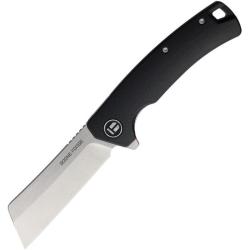 Couteau Boone Forge Lame Acier Sandvik 14C28N Manche G10 Noir Linerlock BFG903