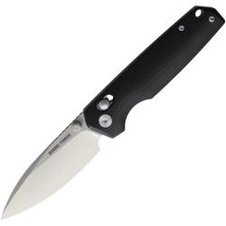 Couteau Boone Forge Lame Acier Sandvik 14C28N Manche G10 Noir Crossbar Lock BFG900
