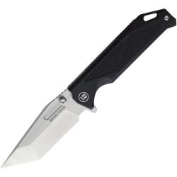 Couteau Boone Forge Lame Acier Sandvik 14C28N Manche G10 Noir Linerlock BFG014A
