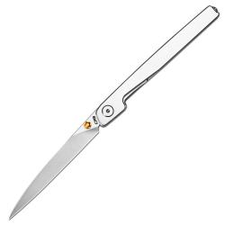 Couteau CJRB Lanky Lame Acier CPM S90V Manche Acier inoxydable Acier Liner Lock J1965GST