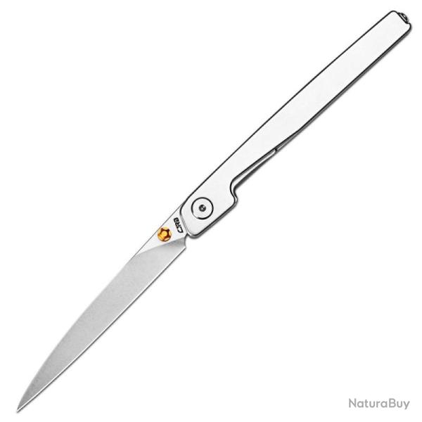 Couteau CJRB Lanky Lame Acier CPM S90V Manche Acier inoxydable Acier Liner Lock J1965GST