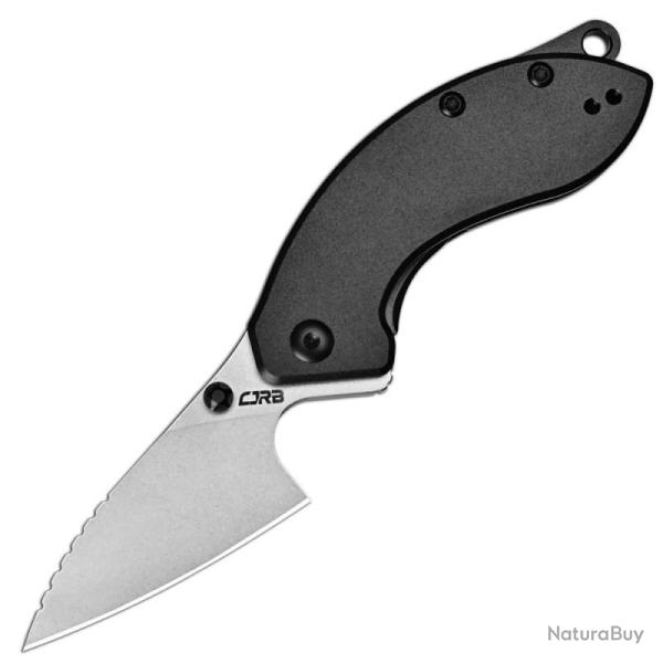 Couteau CJRB Spud Lame Acier AR-RPM9 Manche Aluminium Noir Linerlock J1971BK