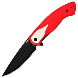 Couteau CJRB Rodayo Lame Acier AR-RPM9 Manche G10 Rouge Liner Lock J1972RWH