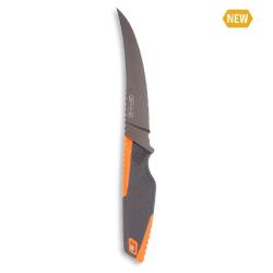Couteau Fixe Outdoor Edge Vantex Boning Lame Acier 7Cr17MoV Manche TPR Gris Orange OEVNTXBKC