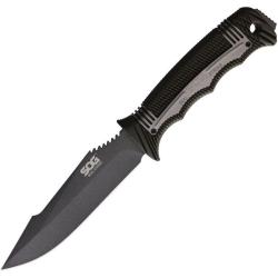 Couteau SOG Seal Strike Deluxe Lame Acier AUS-8 Manche GRN Noir &Eacute;tui Nylon SOGSS1004CP