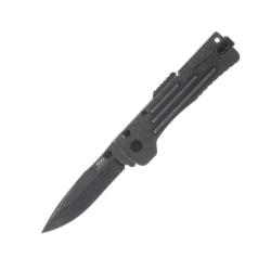 Couteau SOG Slim Jim 2.0 A/O Lame Acier AUS-8 Manche Acier 420HC Noir Lockback SOGSJ42CP