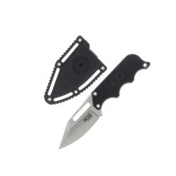 Couteau SOG Instinct Lame Acier 5Cr15MoV Manche G10 Noir &Eacute;tui Nylon SOGNB1012CP