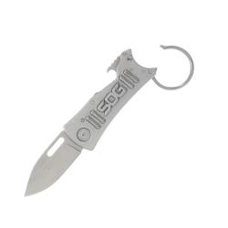Couteau SOG Keytron Lame Acier 5Cr15MoV Manche Acier Inox Gris Porte-Cl&eacute;s SOGKT1001CP