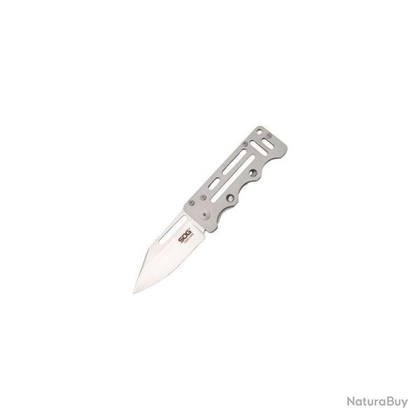 Couteau SOG Cashcard Lame Acier 8Cr13MoV Manche Acier Inox Pince � Billets SOGEZ1CP