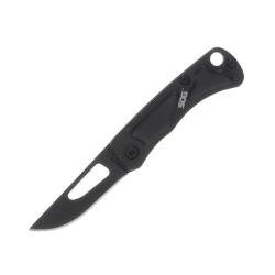 Couteau SOG Centi I Lame Acier 3Cr13 Manche Acier Inox Noir Slipjoint SOGCE1002CP