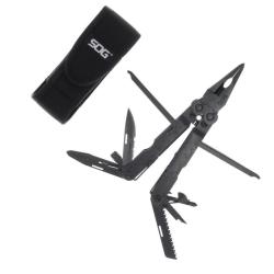 Pince Multi-Outils SOG Powerlock EOD Lame Acier Inox Manche Acier Noir 18 Outils USA SOGB61NCP