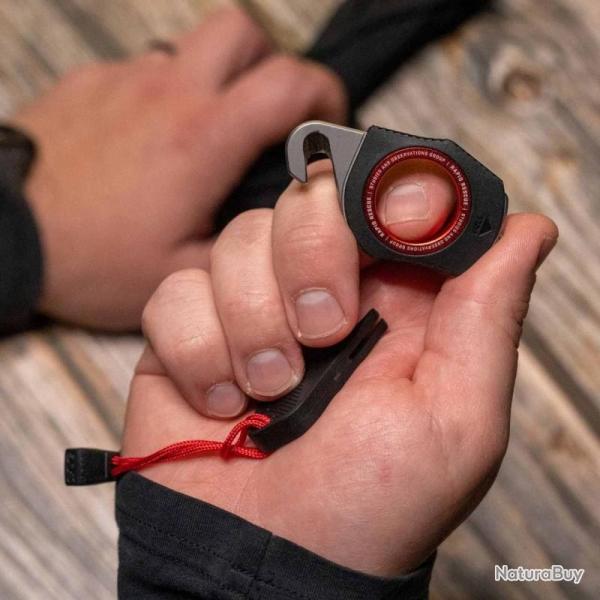 Pince Multi-Outils SOG Rapid Rescue Coupe-Ceinture Brise-Vitre Manche GRN Noir/Rouge SOG26300443