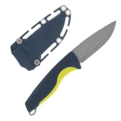 Couteau SOG Aegis FX Lame Acier 4116 Manche GRN Indigo/Jaune &Eacute;tui UMS Taiwan SOG17410141