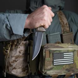 Couteau SOG Recondo FX Lame Acier 440C Manche Caoutchouc FDE Etui Kydex Taiwan SOG17220357