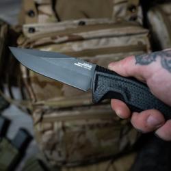 Couteau SOG Recondo FX Lame Acier 440C Manche Caoutchouc Noir Etui Kydex Taiwan SOG17220157