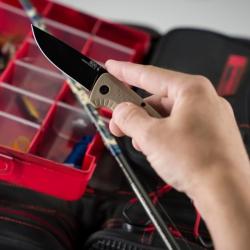 Couteau SOG Adventurer Lame Acier 5Cr15MoV Manche GFN FDE Lockback SOG13110543