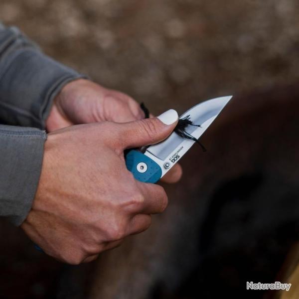 Couteau SOG Adventurer Lame Acier 5Cr15MoV Manche GRN Bleu Lockback SOG13110343