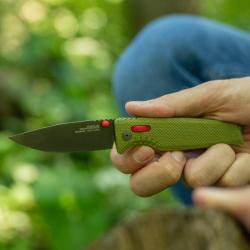Couteau SOG Altair XR Lame Acier 154CM Manche GRN Vert Field Taiwan SOG12790357