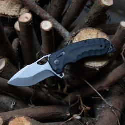 Couteau SOG Kiku XR LTE Lame Acier CTS-XHP Tanto Manche Micarta Noir XR Lock Taiwan SOG12270457