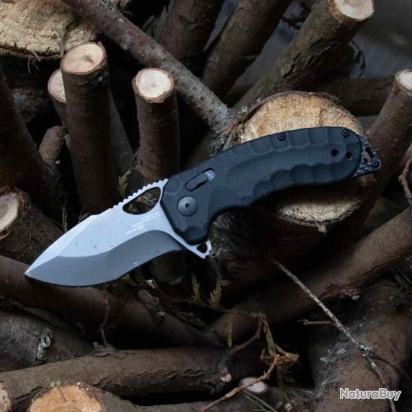 Couteau SOG Kiku XR LTE Lame Acier CTS-XHP Tanto Manche Micarta Noir XR Lock Taiwan SOG12270457