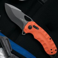 Couteau SOG Kiku XR LTE Lame Acier CTS-XHP Tanto Manche G10 Orange XR Lock Taiwan SOG12270357