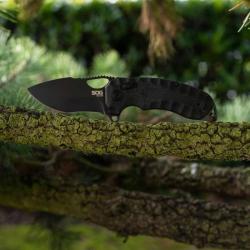 Couteau SOG Kiku XR Lame Acier CTS-XHP Tanto Manche Micarta Noir XR Lock Taiwan SOG12270257