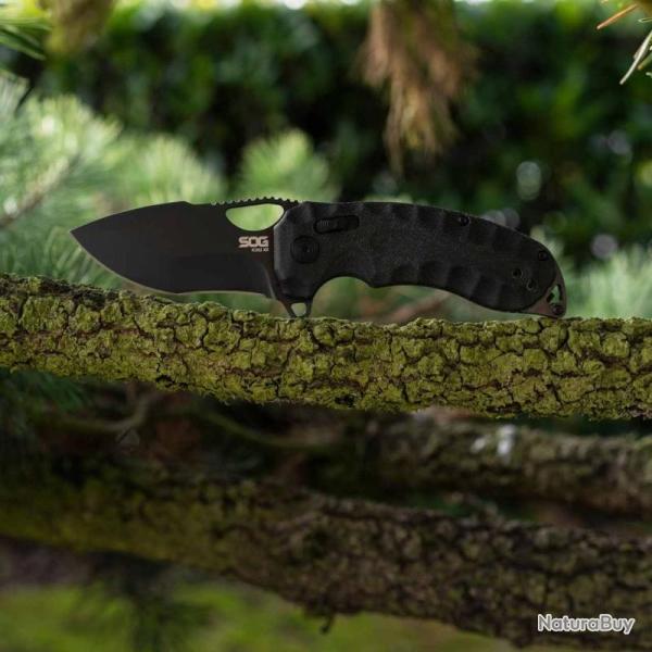 Couteau SOG Kiku XR Lame Acier CTS-XHP Tanto Manche Micarta Noir XR Lock Taiwan SOG12270257