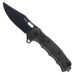 Couteau SOG Seal XR Lame Acier S35VN Manche GRN Vert Kaki XR Lock USA SOG12211057