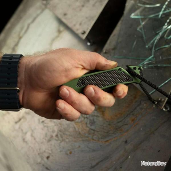 Couteau SOG Escape ATK 2.0 A/O Lame Acier AUS-8 Manche Aluminium Vert Linerlock SOG11520143