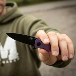 Couteau SOG Twitch III A/O Lame Acier 154CM Manche Aluminium Violet Linerlock SOG11150643