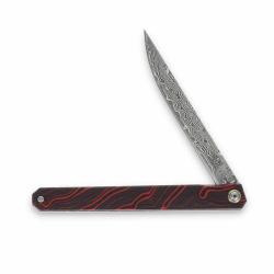 Couteau Rough Rider Reserve Lame Acier Damas Manche G10 Liner Lock RRR031