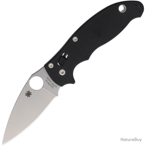 Couteau Pliant Spyderco Manix 2 Lame Acier CPM S30V Manche G10 Ball Bearing Lock SC101GP22025
