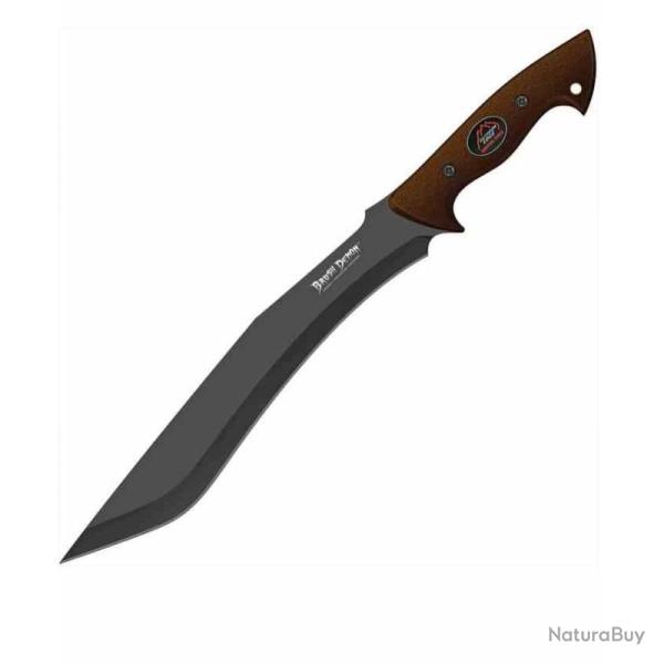 Couteau Fixe Outdoor Edge Brush Demon Lame Acier 65Mn Manche TPR Noir Etui Nylon OEBD10C