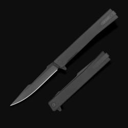Couteau Ocaso Solstice Harpoon Lame Acier CPM S35VN Noir Manche Titanium Noir Linerlock OCA9HTB