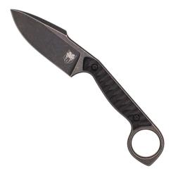 Couteau Fixe Cobratec Wolfteeth Harpoon Lame Acier 14C28N Manche G10 Noir Etui Kydex CBTWLTBLKHRP